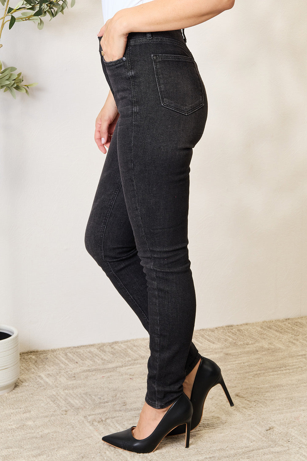 Judy Blue Full Size Tummy Control High Waist Denim Jeans free shipping -Oh Em Gee Boutique
