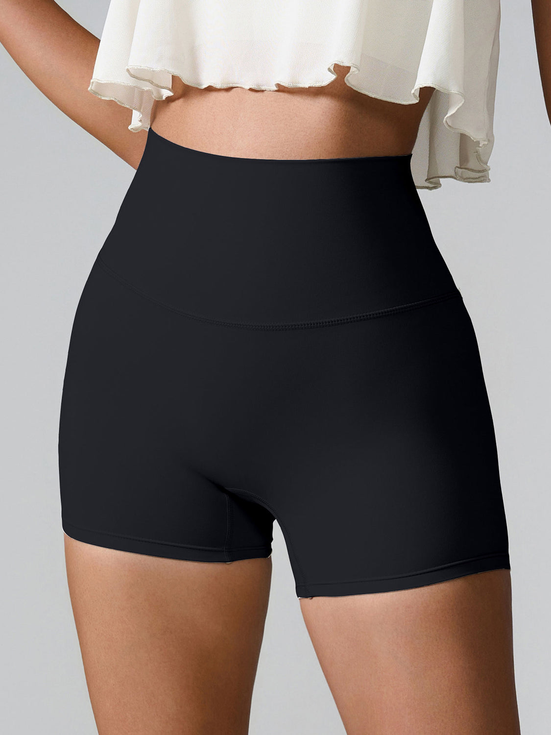 High Waist Active Shorts free shipping -Oh Em Gee Boutique