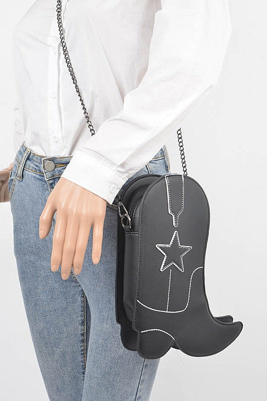 Cowboy Boots Iconic Swing Bag free shipping -Oh Em Gee Boutique