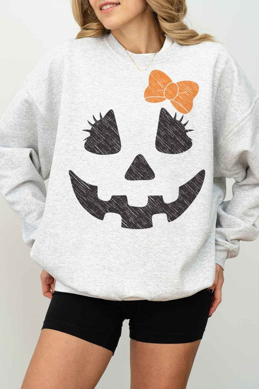 Halloween Jack Oversized Sweatshirt free shipping -Oh Em Gee Boutique
