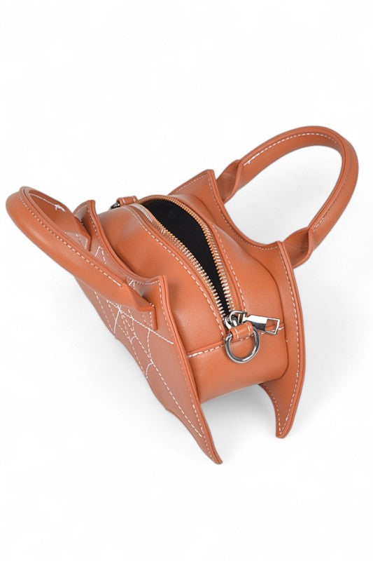 Halloween Spiderweb Stitching Bat Swing Bag free shipping -Oh Em Gee Boutique