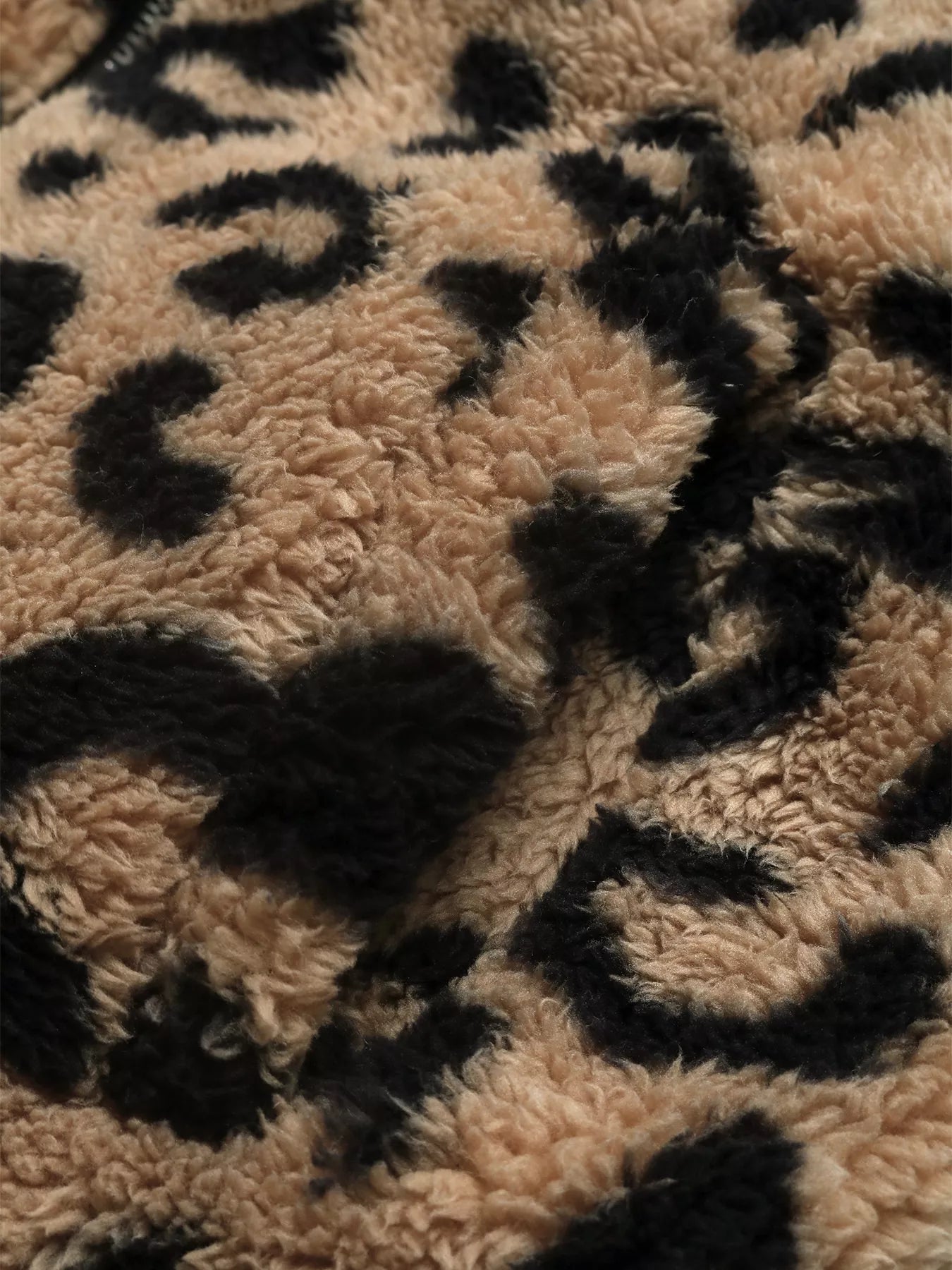 Leopard Zip Up Fleece Jacket free shipping -Oh Em Gee Boutique