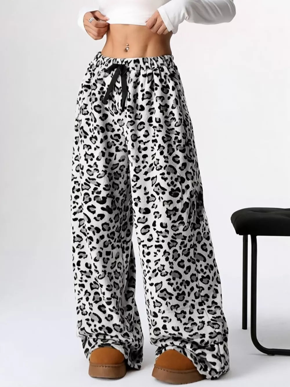 Wide Leg Plush Pants free shipping -Oh Em Gee Boutique