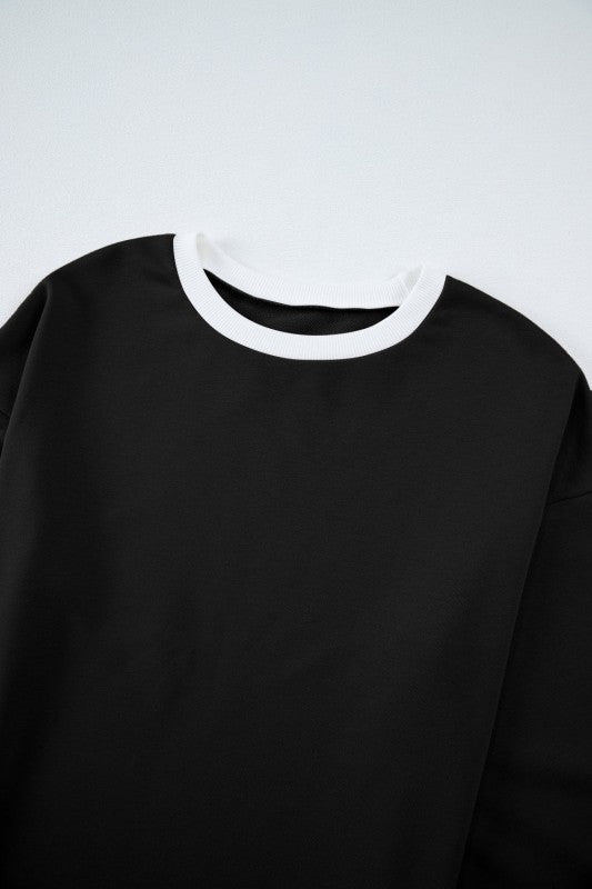 Varsity Stripe Patchwork Pullover and Pant Set free shipping -Oh Em Gee Boutique