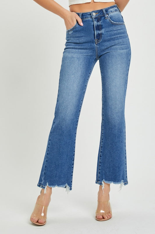 RISEN High Rise Straight Jeans free shipping -Oh Em Gee Boutique