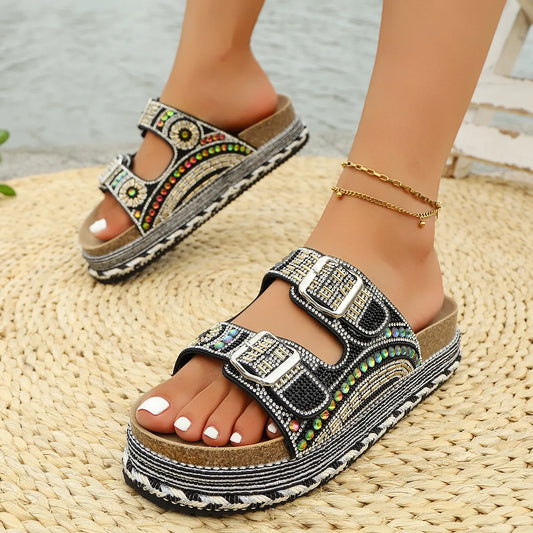 Open Toe Platform Sandals free shipping -Oh Em Gee Boutique