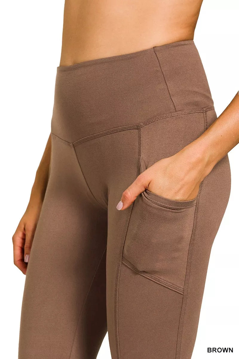 Zenana Brushed Dty Microfiber Flare Pants free shipping -Oh Em Gee Boutique