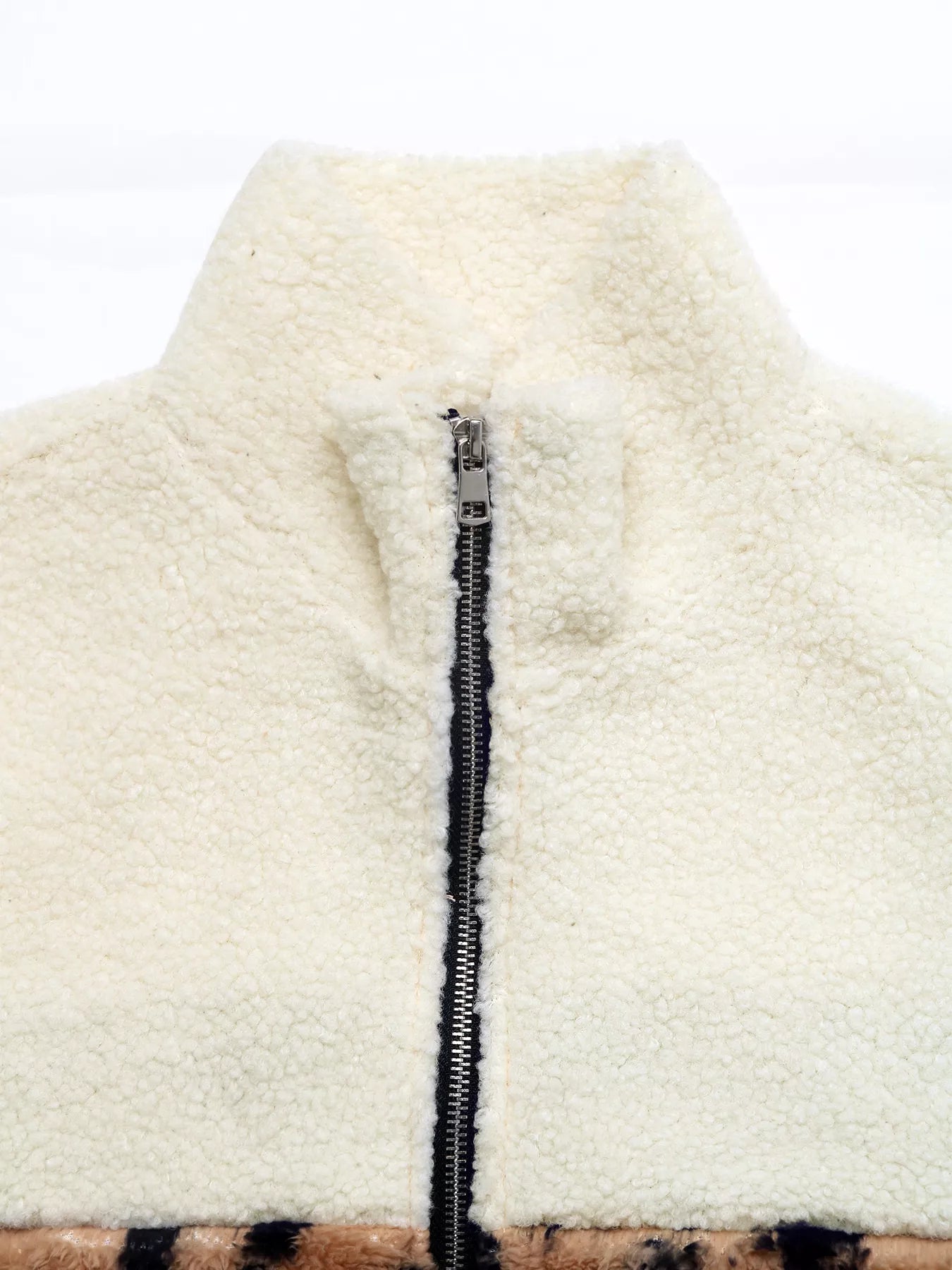 Leopard Zip Up Fleece Jacket free shipping -Oh Em Gee Boutique