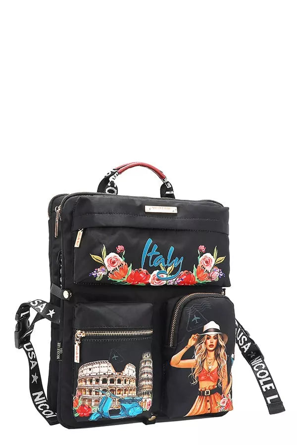 Nicole Lee USA Multi-Pocket Travel Backpack free shipping -Oh Em Gee Boutique