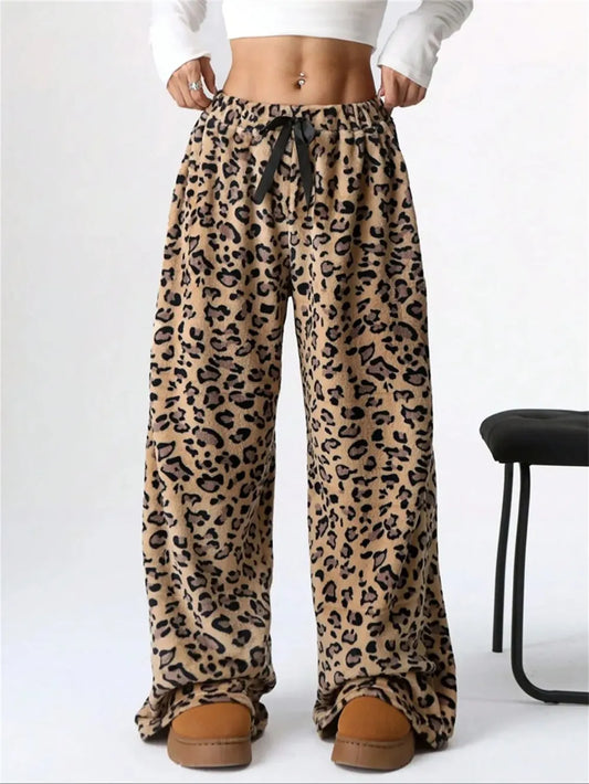 Wide Leg Plush Pants free shipping -Oh Em Gee Boutique