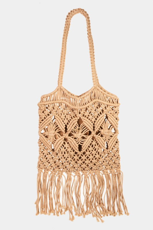 Fame Woven Handbag with Tassel free shipping -Oh Em Gee Boutique