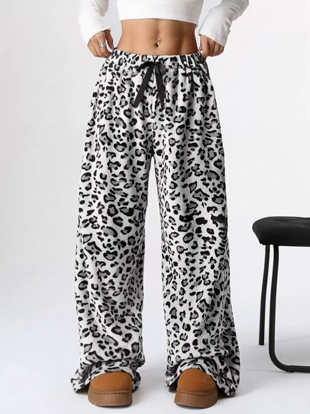 Wide Leg Plush Pants free shipping -Oh Em Gee Boutique