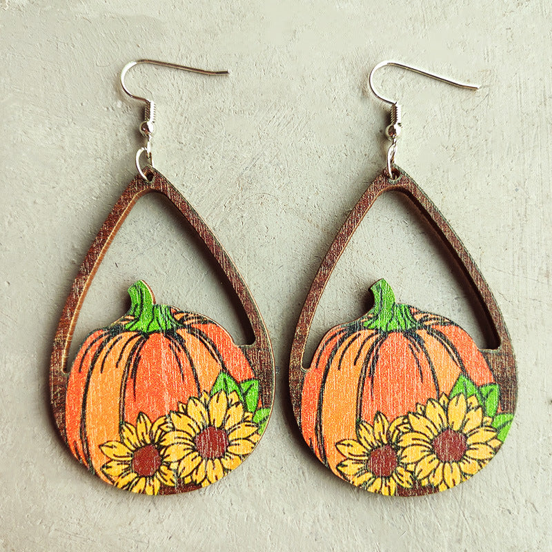 Thanksgiving Drop Earrings free shipping -Oh Em Gee Boutique