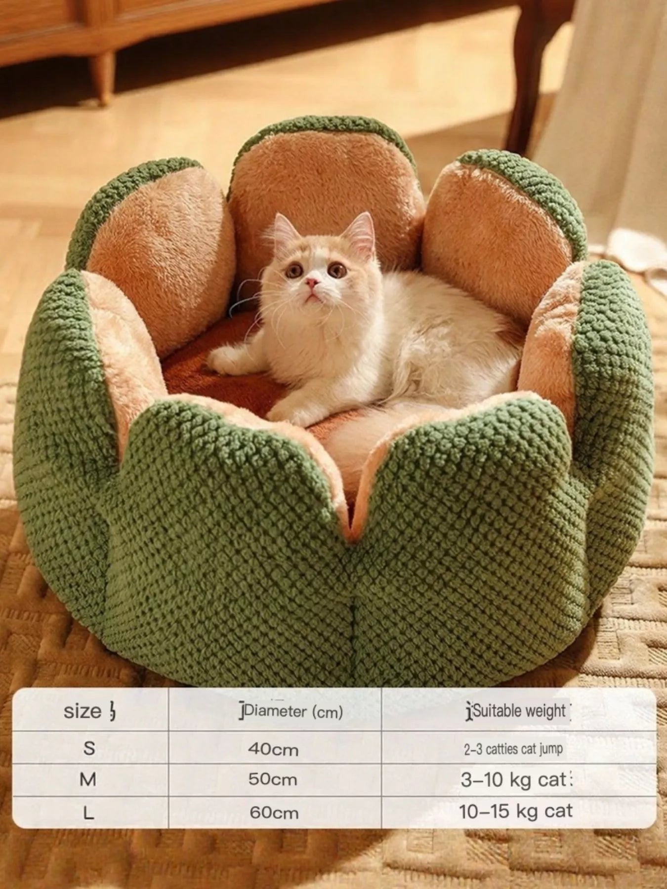 Flower Petal Plush Cozy Pet Nests, Cat/Dog free shipping -Oh Em Gee Boutique