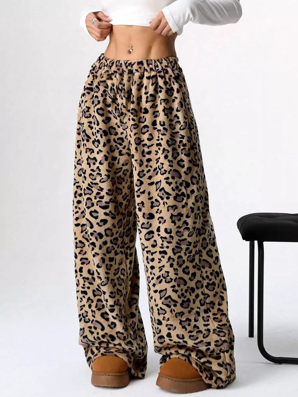 Wide Leg Plush Pants free shipping -Oh Em Gee Boutique