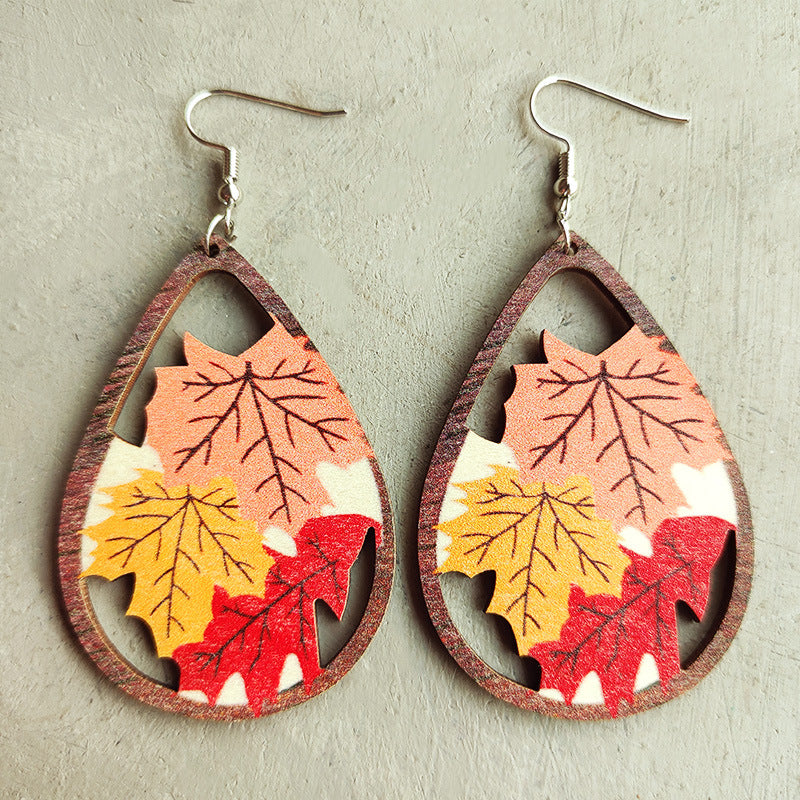 Thanksgiving Drop Earrings free shipping -Oh Em Gee Boutique