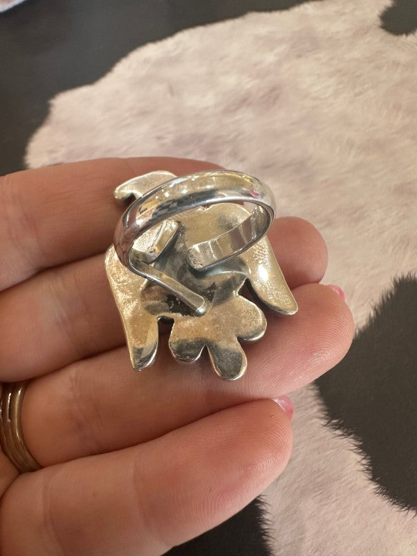 Handmade Sterling Silver & Multi Stone Inlay Thunderbird free shipping -Oh Em Gee Boutique