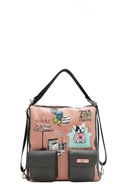 Nicole Lee USA Multi-function Adjustable Strap Eco-Leather Backpack free shipping -Oh Em Gee Boutique