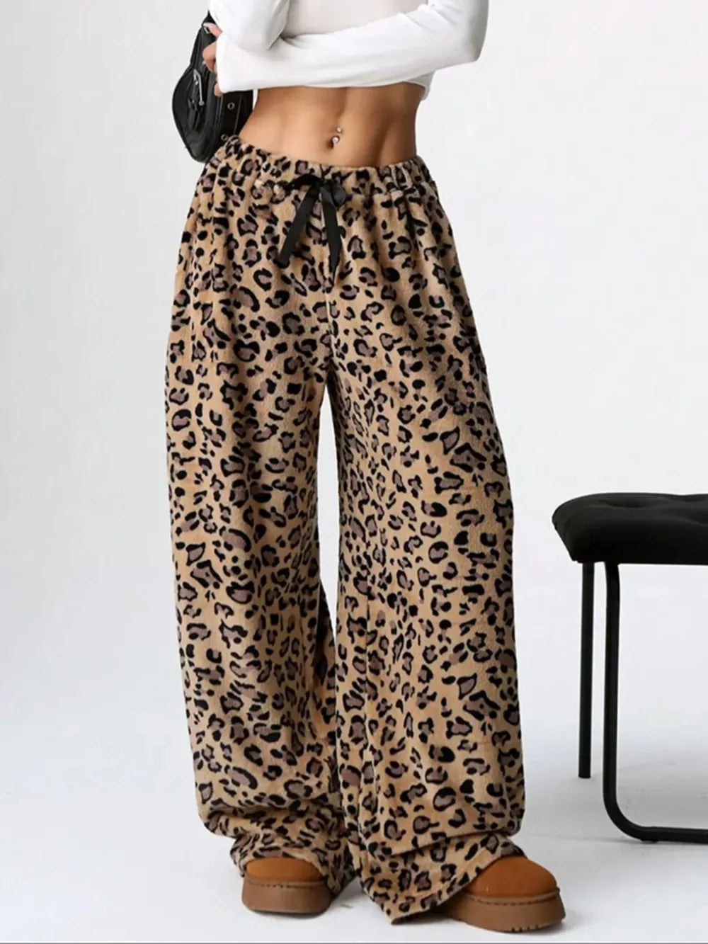 Wide Leg Plush Pants free shipping -Oh Em Gee Boutique