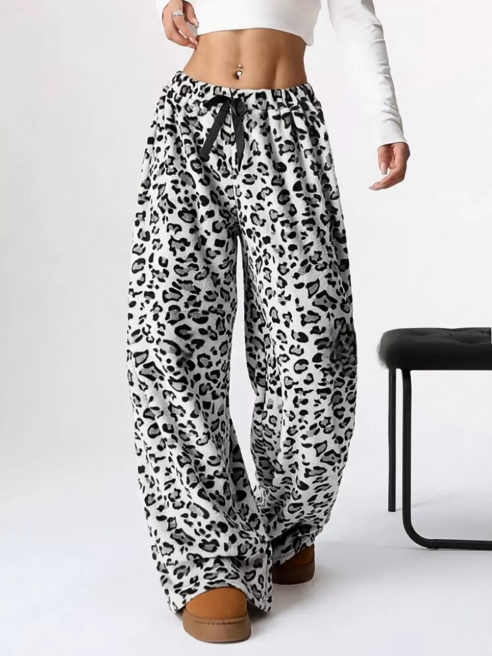 Wide Leg Plush Pants free shipping -Oh Em Gee Boutique