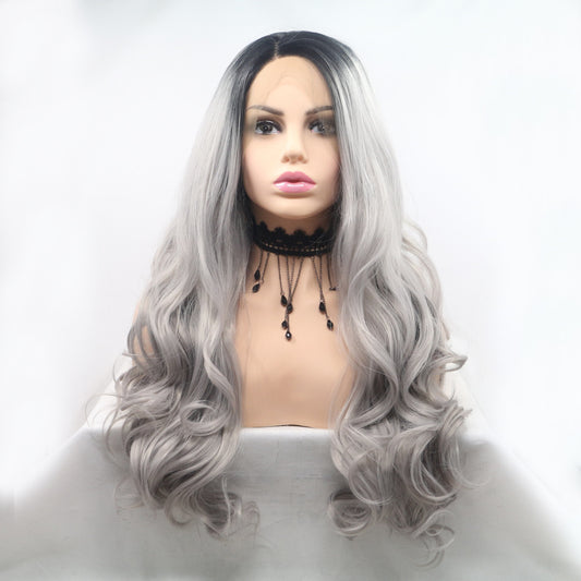 13*3" Lace Front Wigs Synthetic Long Wavy 24" 130% Density free shipping -Oh Em Gee Boutique