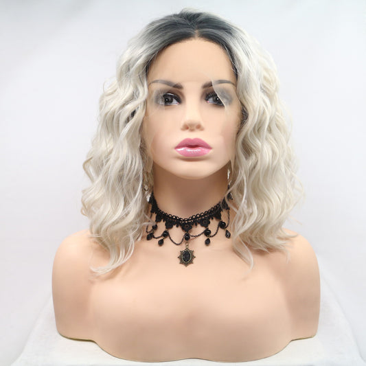 13*3" Lace Front Wigs Synthetic Mid-length Wavy 12" 130% Density free shipping -Oh Em Gee Boutique