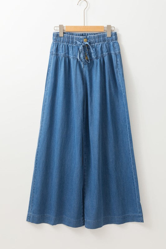 Lily Waist Wide Leg Jeans free shipping -Oh Em Gee Boutique