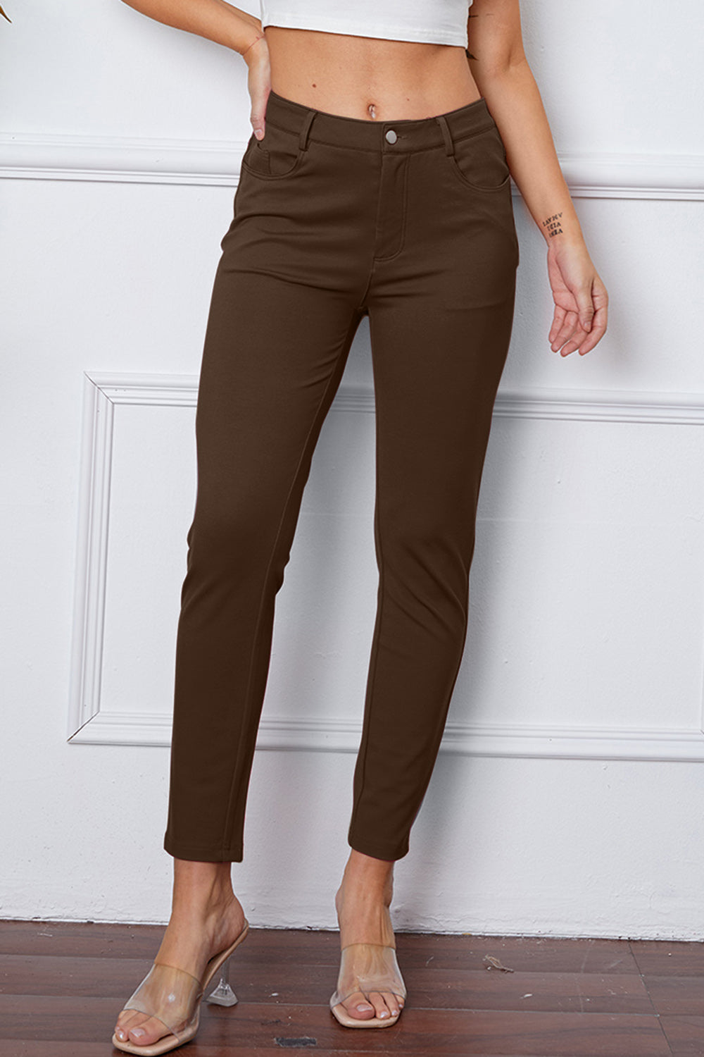 StretchyStitch Pants by Basic Bae free shipping -Oh Em Gee Boutique