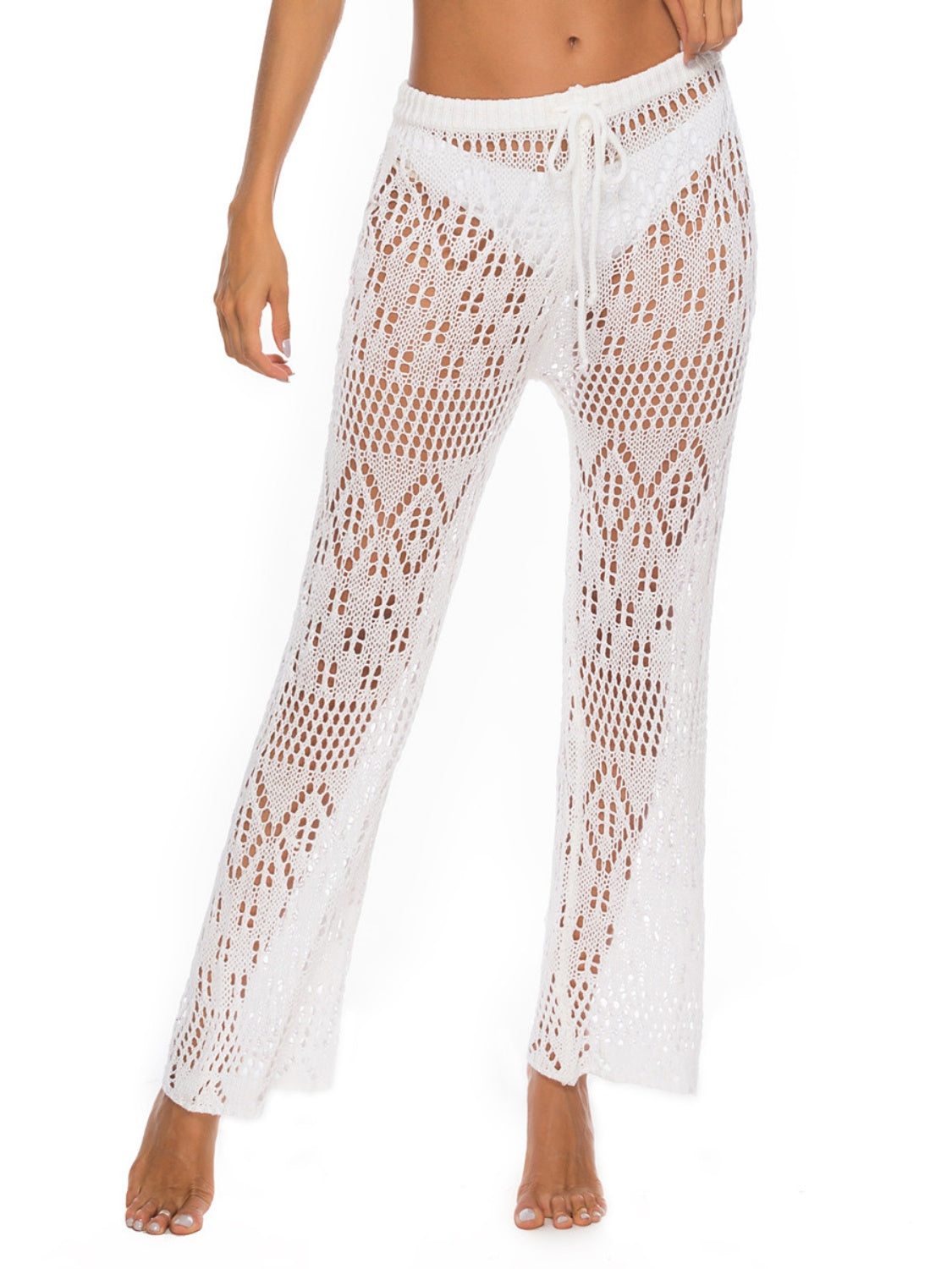 Cutout Straight Swim Pants free shipping -Oh Em Gee Boutique