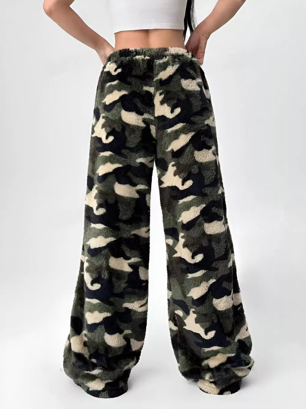 Wide Leg Plush Pants free shipping -Oh Em Gee Boutique