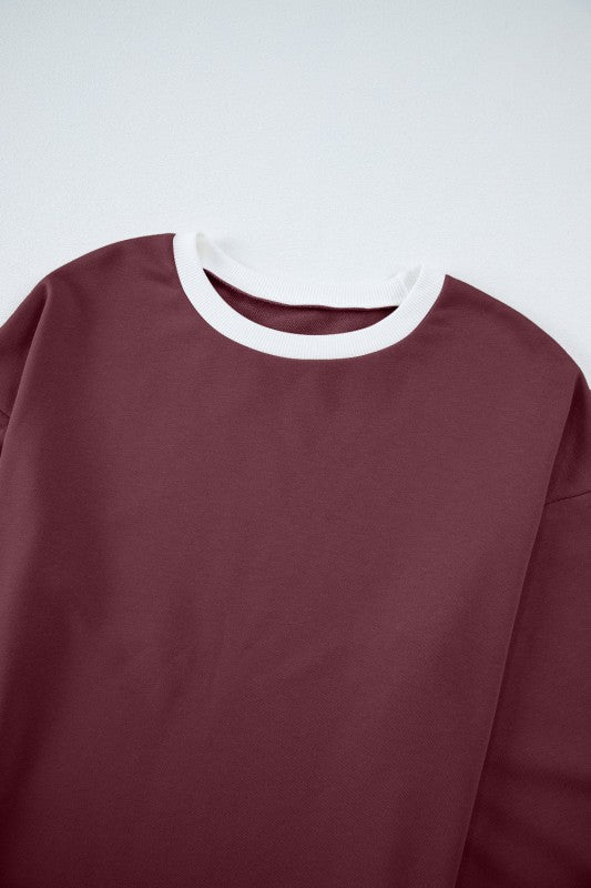 Varsity Stripe Patchwork Pullover and Pant Set free shipping -Oh Em Gee Boutique