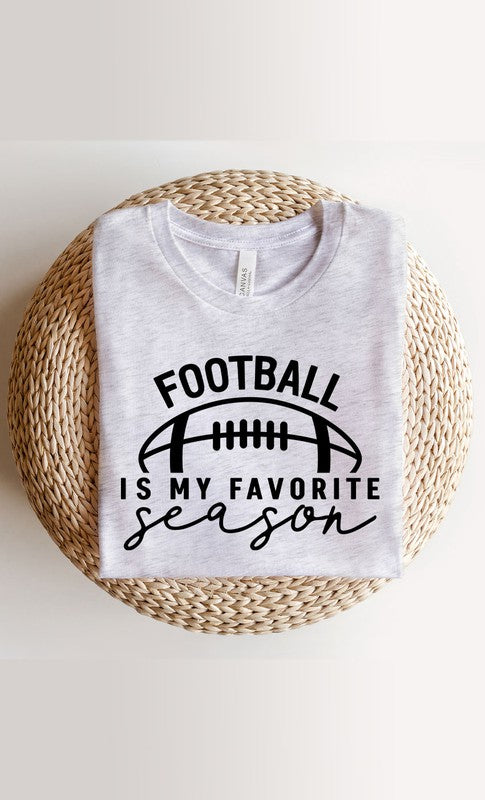 Football is my Favorite Season Graphic Tee  free shipping -Oh Em Gee Boutique