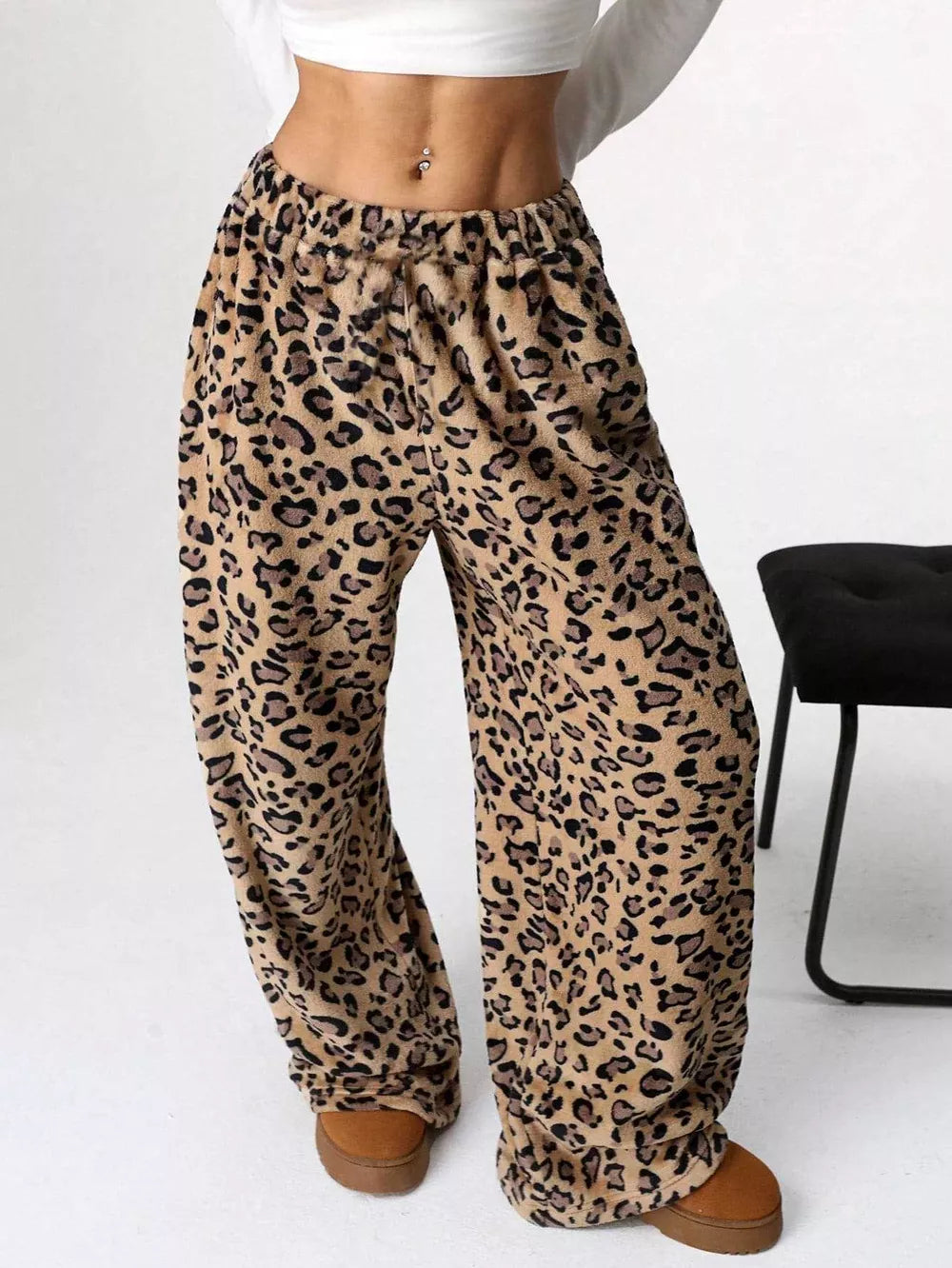 Wide Leg Plush Pants free shipping -Oh Em Gee Boutique