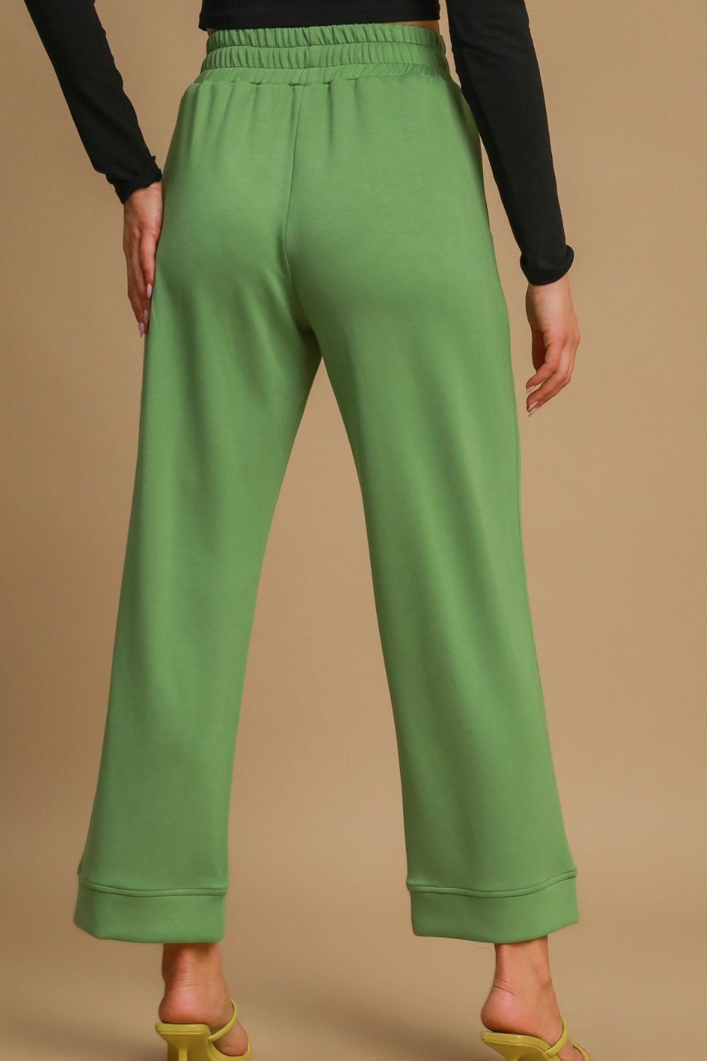 Umgee Drawstring Wide Leg Pants with Pockets free shipping -Oh Em Gee Boutique