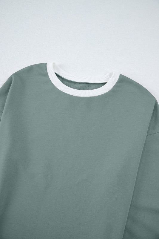 Varsity Stripe Patchwork Pullover and Pant Set free shipping -Oh Em Gee Boutique