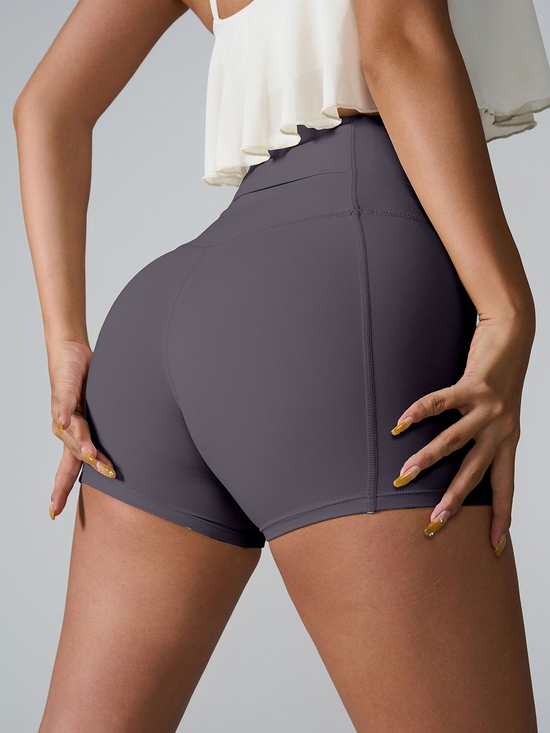 High Waist Active Shorts free shipping -Oh Em Gee Boutique