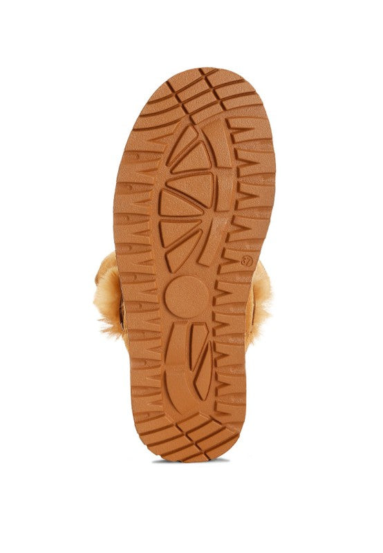 Noaya Chunky Faux Fur Snow Boots free shipping -Oh Em Gee Boutique