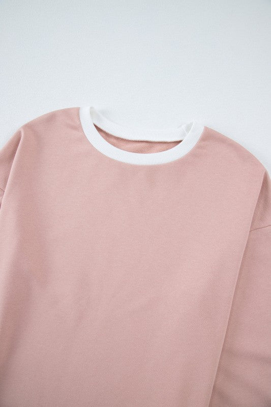 Varsity Stripe Patchwork Pullover and Pant Set free shipping -Oh Em Gee Boutique