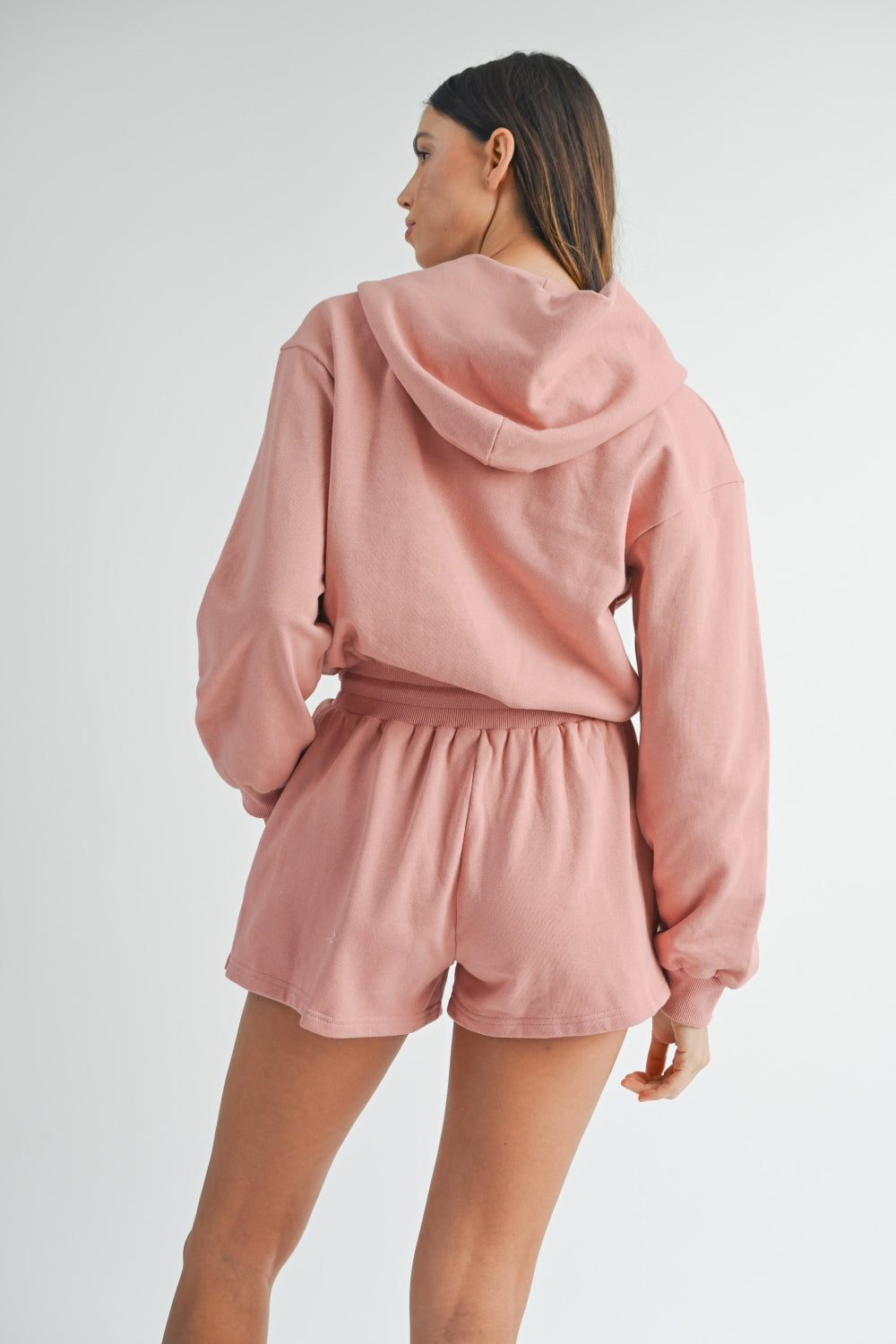 MABLE French Terry Hooded Romper free shipping -Oh Em Gee Boutique