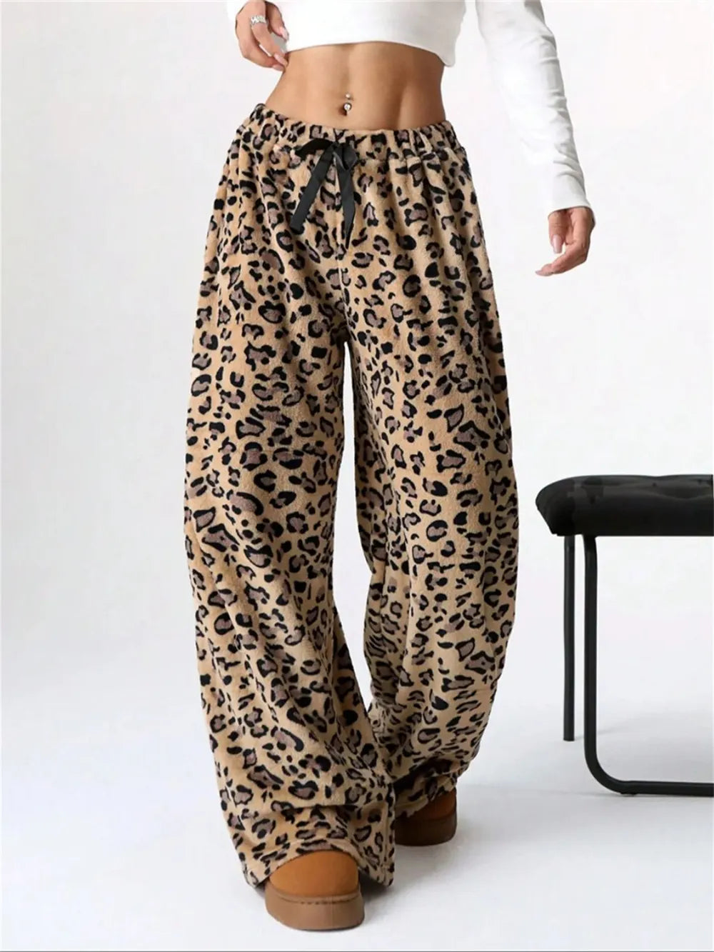 Wide Leg Plush Pants free shipping -Oh Em Gee Boutique