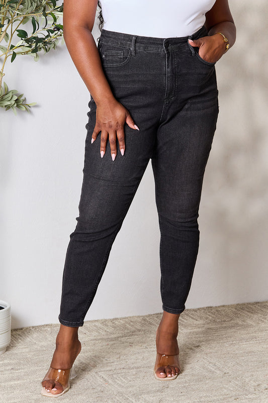 Judy Blue Full Size Tummy Control High Waist Denim Jeans free shipping -Oh Em Gee Boutique