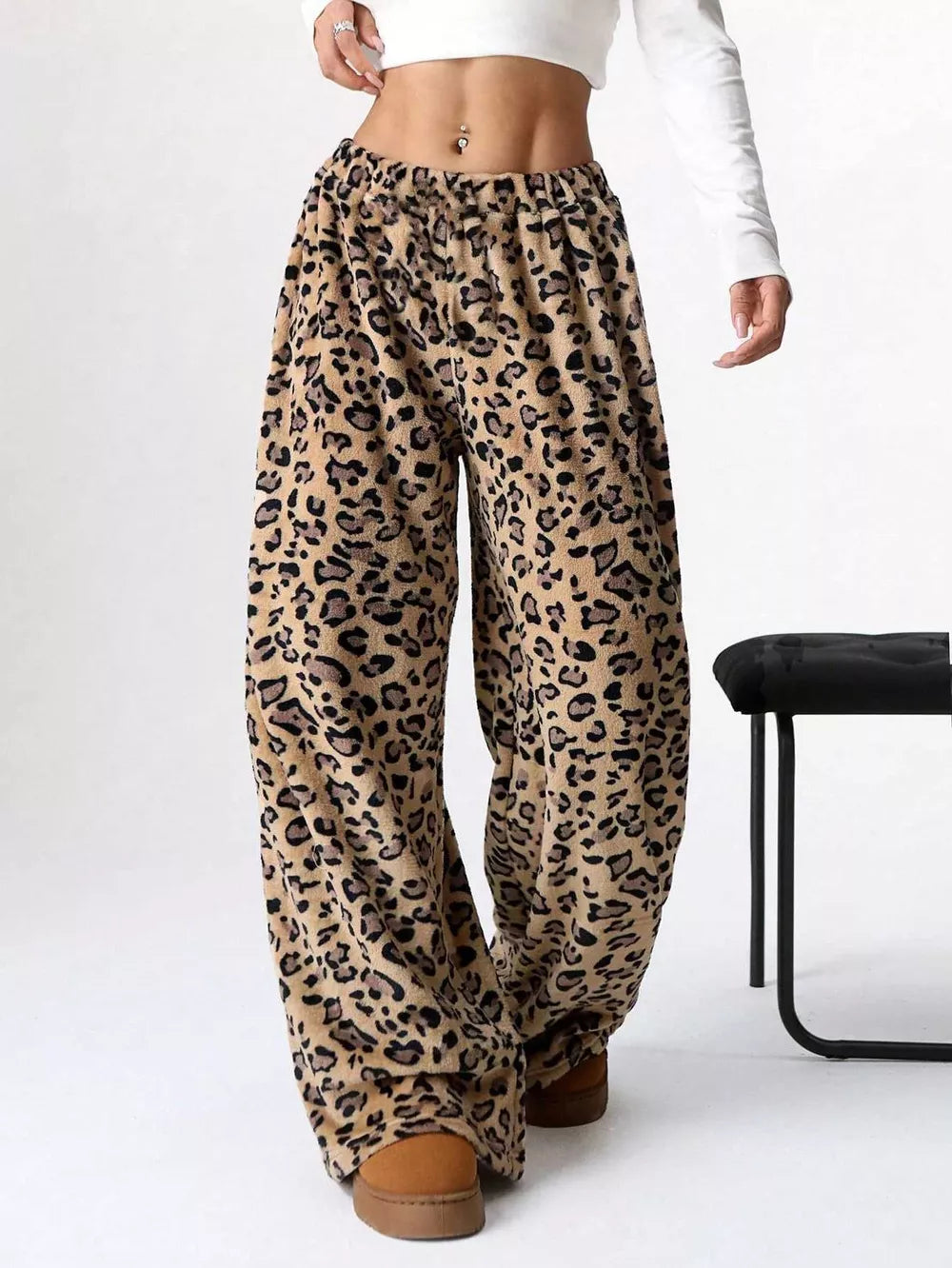 Wide Leg Plush Pants free shipping -Oh Em Gee Boutique