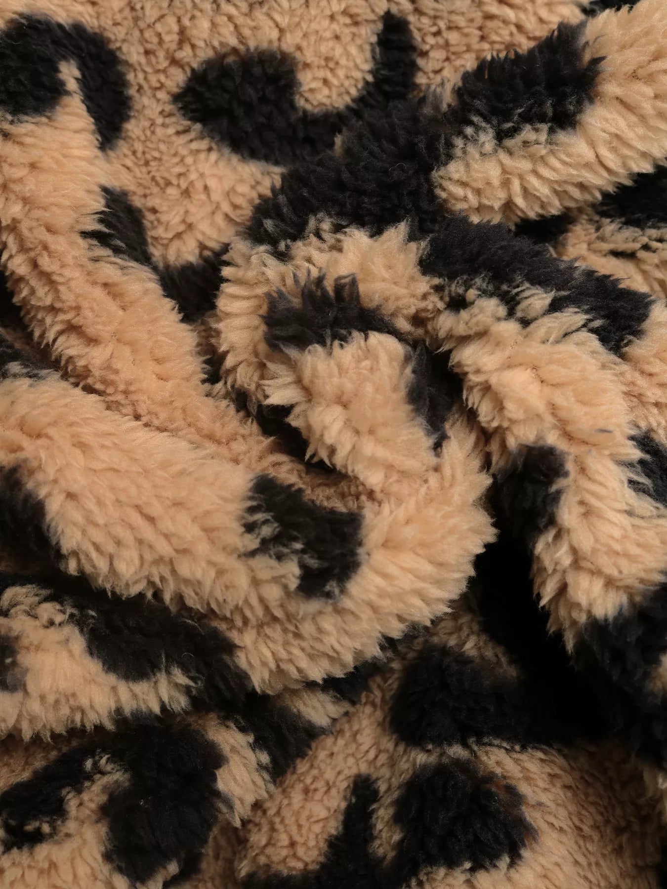 Leopard Zip Up Fleece Jacket free shipping -Oh Em Gee Boutique