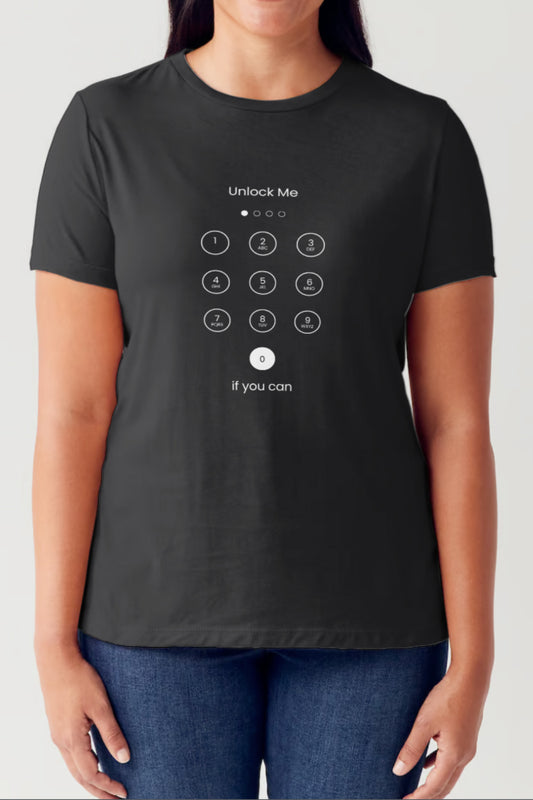 Simply Love Full Size Phone Unlock Page Graphic Short Sleeve Tubular T-Shirt free shipping -Oh Em Gee Boutique