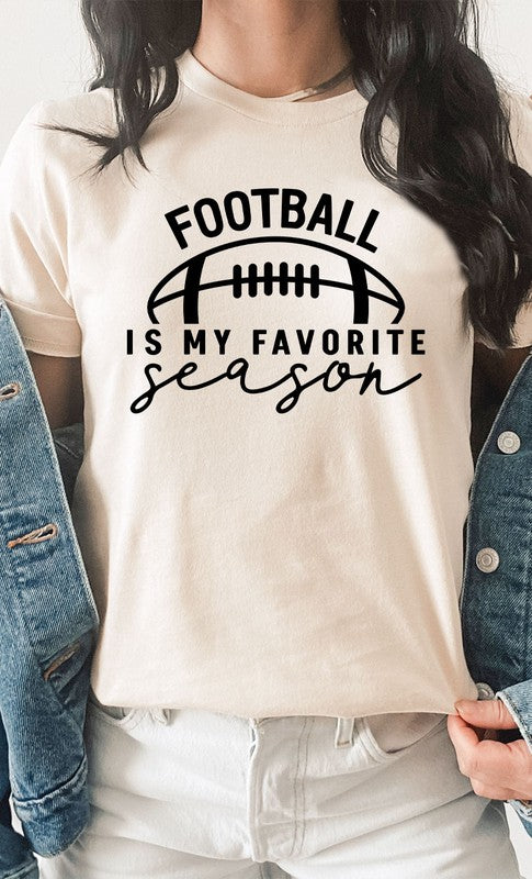 Football is my Favorite Season Graphic Tee  free shipping -Oh Em Gee Boutique