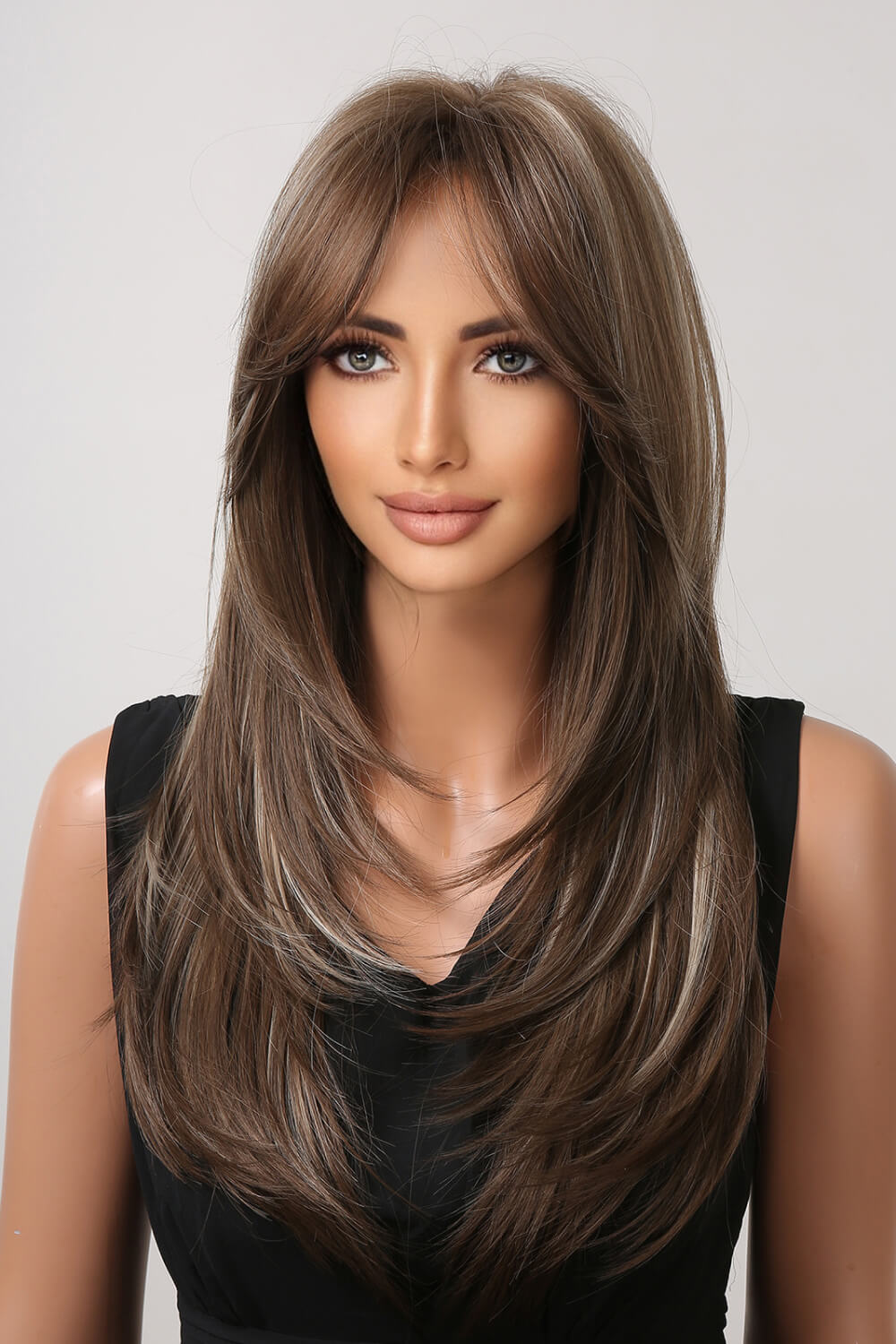 13*1" Full-Machine Wigs Synthetic Long Straight 22" free shipping -Oh Em Gee Boutique