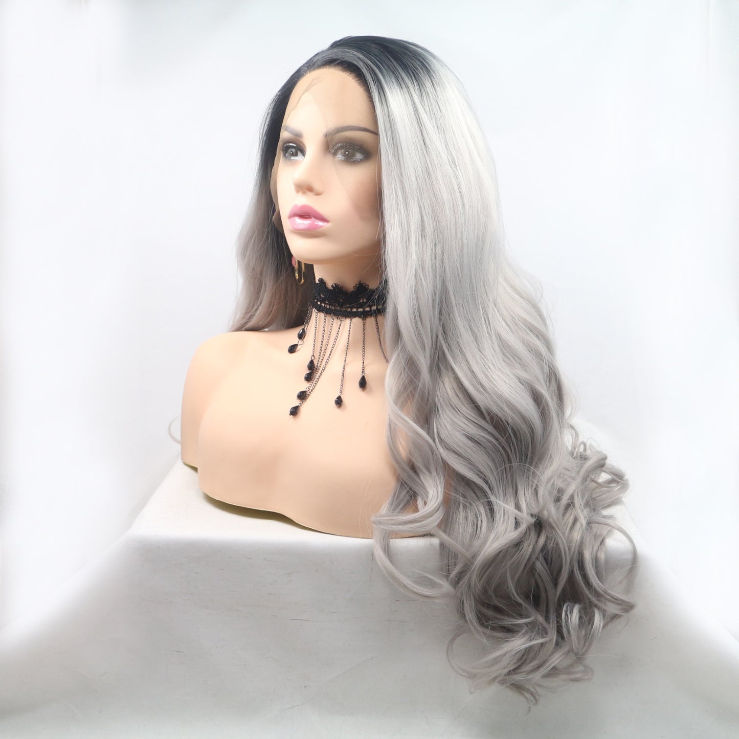 13*3" Lace Front Wigs Synthetic Long Wavy 24" 130% Density free shipping -Oh Em Gee Boutique