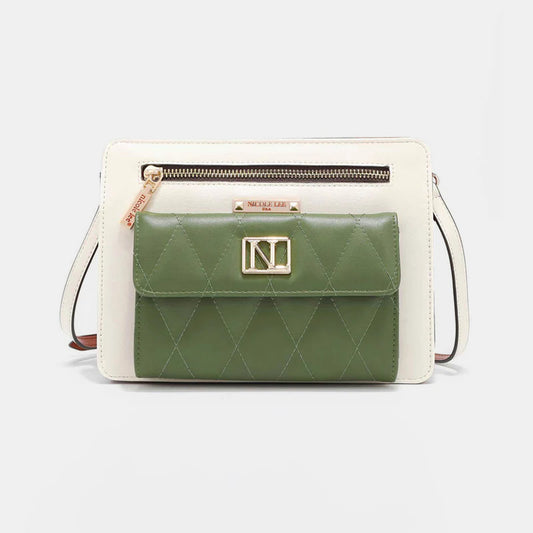 Nicole Lee USA Color Block Crossbody Bag free shipping -Oh Em Gee Boutique
