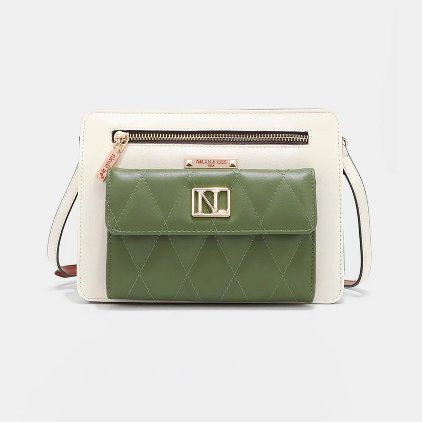 Nicole Lee USA Color Block Crossbody Bag free shipping -Oh Em Gee Boutique