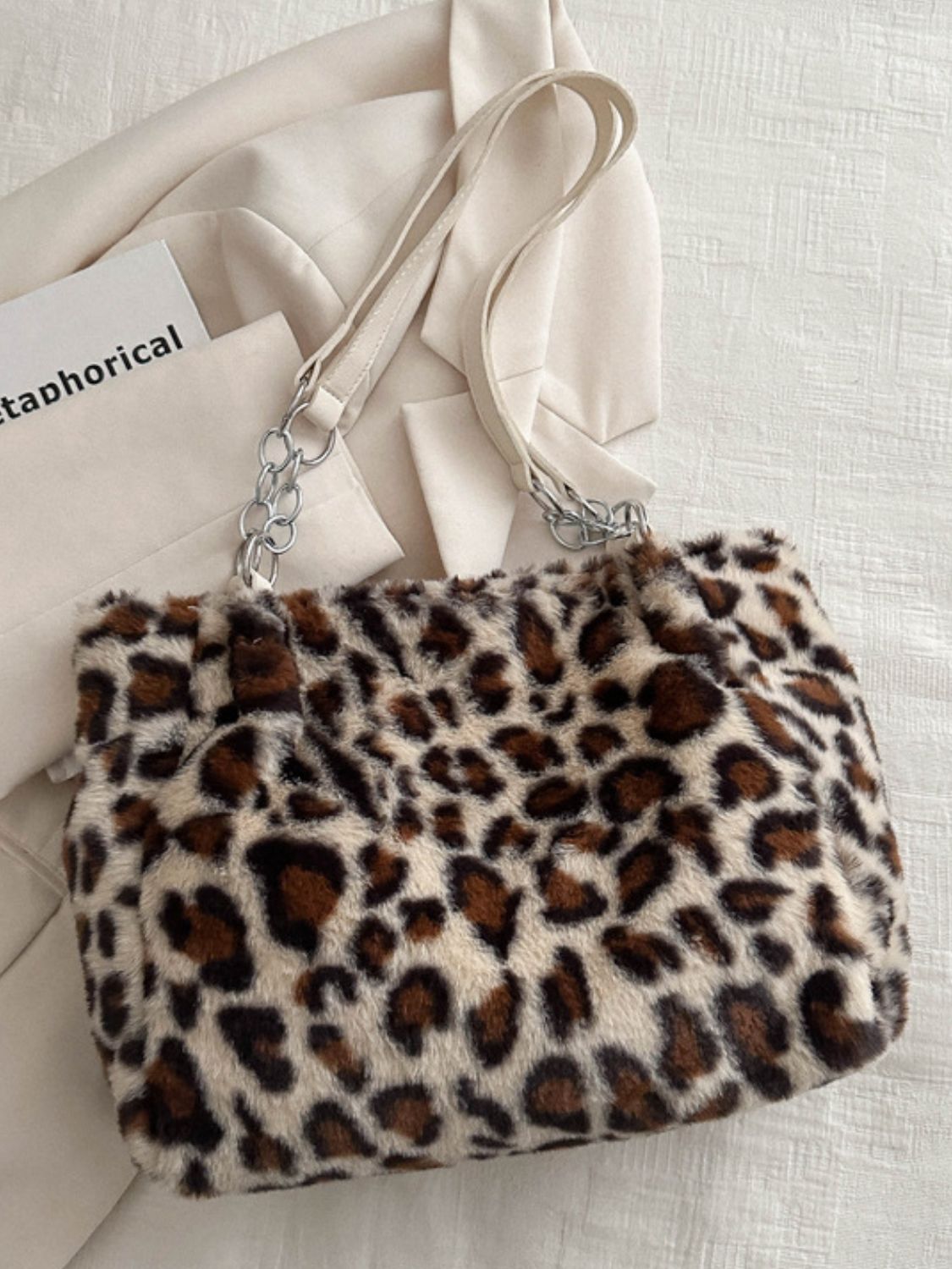 Faux Fur Leopard Shoulder Bag free shipping -Oh Em Gee Boutique